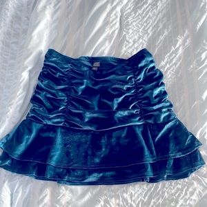 Wild Fable turquoise velvet skirt